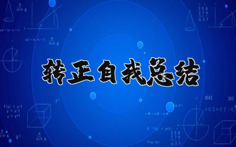 转正自我总结报告合集 员工转正总结通用范文