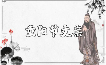 重阳节的佳句美句大全 关于重阳节的简短文案合集