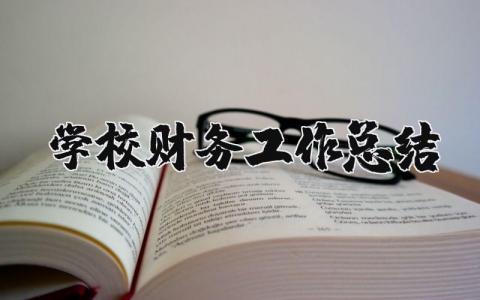 学校财务工作总结个人简短 学校财务工作总结范文报告