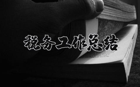 税务工作总结通用范文 税务工作总结报告模板汇总