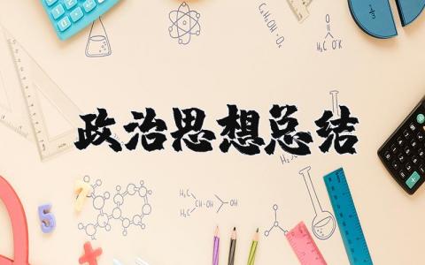 2025年政治思想总结报告范文