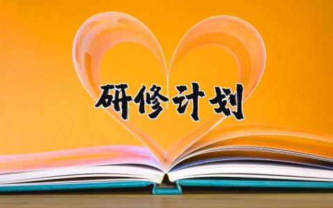 研修计划模板 研修报告模板范文大全