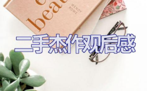 电影《二手杰作》观后感优秀范文合集