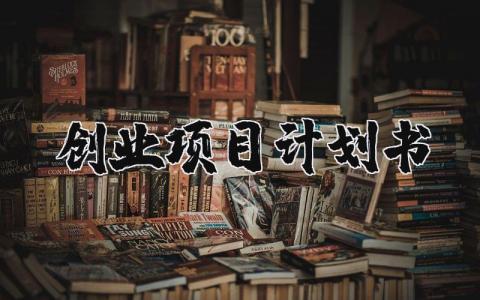 创业项目计划书如何写精选 创业项目计划书模板范文