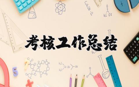 考核工作总结 考核期间个人工作总结简短