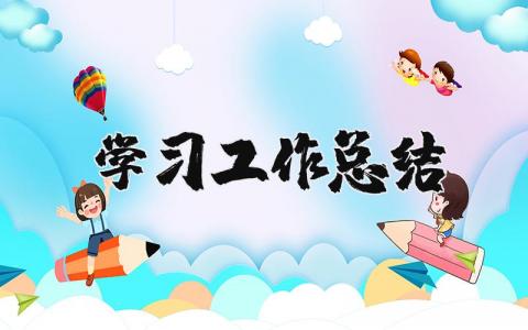 学习工作总结精选范文 学习工作进展汇报书模板