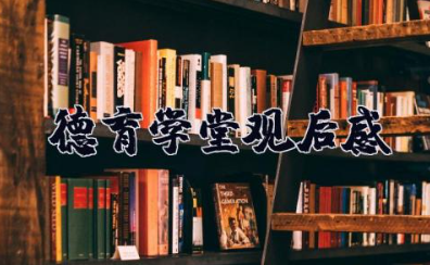 德育学堂观后感 德育学堂心得体会