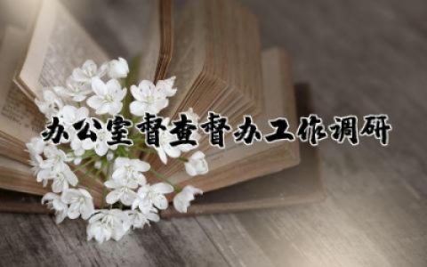 办公室督查督办工作调研报告  关于办公室督查督办工作调研总结