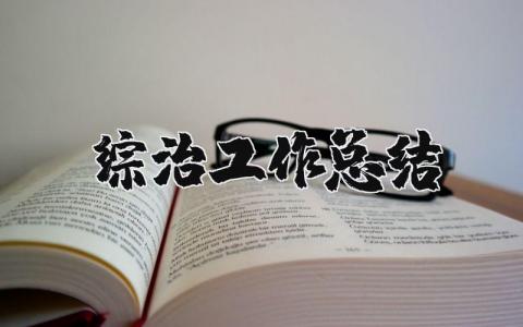 综治工作总结精选范文 综治工作进展报告书模板