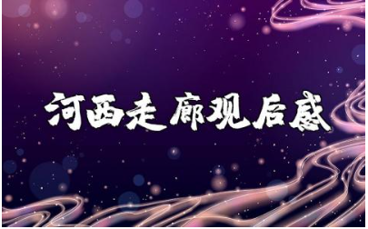 《河西走廊》观后感范文 《河西走廊》心得感悟通用模板