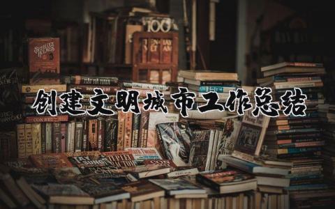 创建文明城市工作总结及下一步计划方案