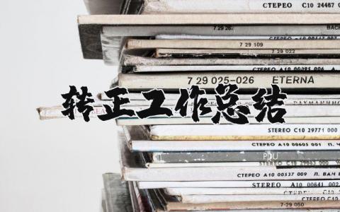 转正工作总结通用 试用期转正的个人总结