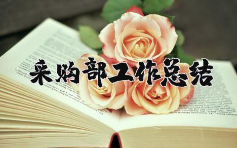 采购部工作总结与计划范文 采购部述职报告范文