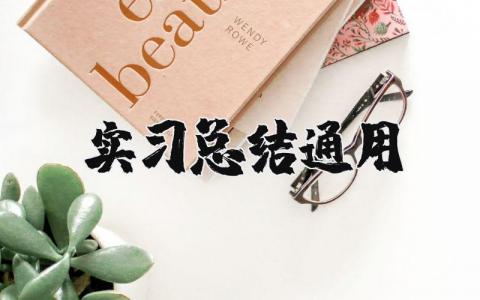 实习总结通用范文  有关实习工作的总结
