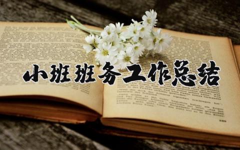 小班班务工作总结 幼儿园班务总结报告范文