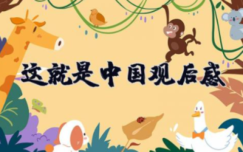 这就是中国观后感 《这就是中国》心得体会