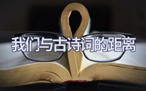 我们与古诗词的距离800字发言稿范文