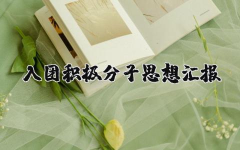 入团积极分子思想汇报范文大全