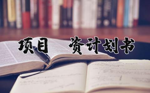 项目投资计划书模板范文大全