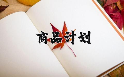 商品销售计划范文 商品促销方案策划模板