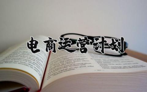 电商运营计划方案 电商运营计划书模板简单的