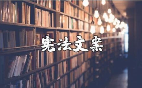 关于宪法的惊艳文案大全学国家宪法讲宪法的短句合集