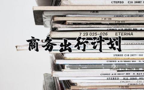 商务出行计划范文 商务工作方案模板汇总