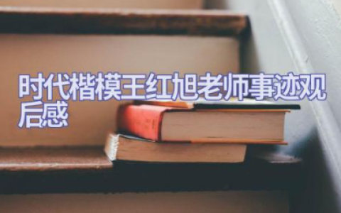 时代楷模王红旭老师事迹观后感精选范文