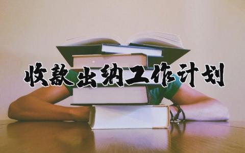 收款出纳工作计划精选范文 会计收款出纳工作方案合集