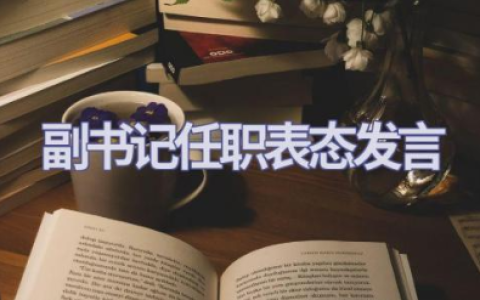 关于副书记任职表态发言材料通用范文