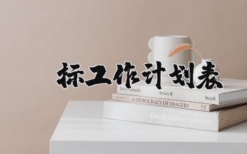 投标工作计划表精选范文 投标实施方案模板汇总