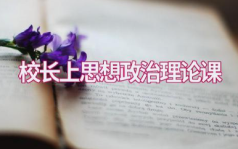 最新关于校长上思想政治理论课通用范文
