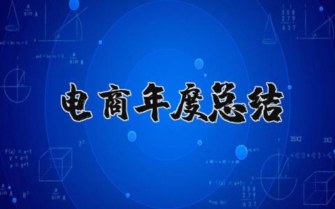 2025电商年度总结与规划 电商年度总结报告范文大全