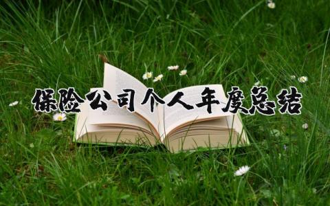 保险公司个人年度总结汇报合集 保险公司员工年终总结报告