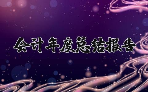 会计年度总结报告个人范文大全 2025年简短的会计工作总结