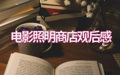 电影《照明商店》观后感范文