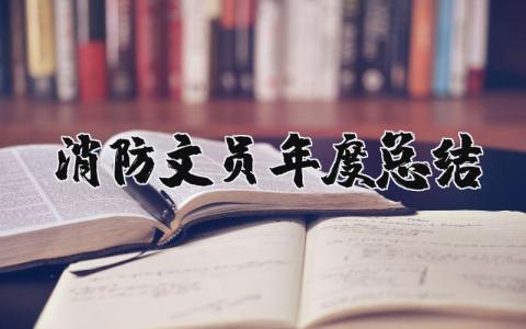 消防文员2025年度总结范文 大队消防文员个人工作总结报告