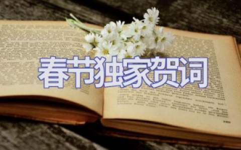 2025春节独家贺词 春节贺词祝福语