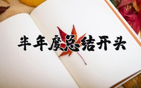 半年度总结报告精选范文 半年度个人总结汇报模板合集