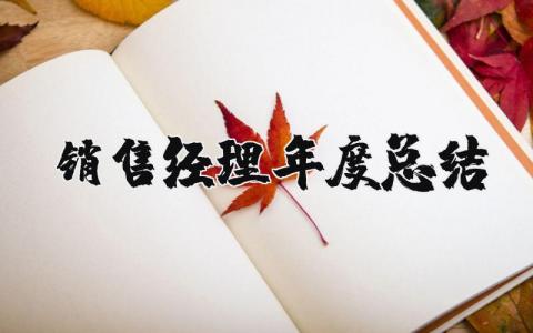 销售经理年度总结报告合集 销售经理年终工作总结汇报集锦