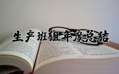 2025年生产班组年度总结及工作计划范文大全