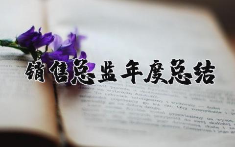 销售总监年度总结汇报合集 销售总监年终工作进展报告汇总