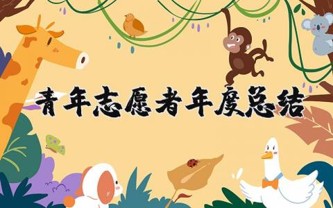 2025年青年志愿者年度总结报告 青年志愿者年终工作总结范文