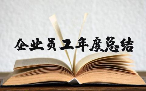 2025年企业员工年度总结报告范文 员工年度考核自我评价