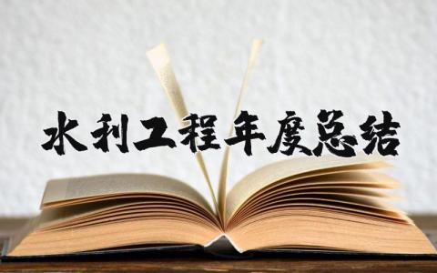 2025年水利工程年度总结报告 水利工程年度考核个人总结