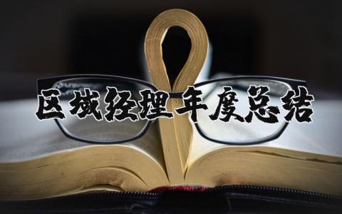 2025区域经理年度总结与计划 区域经理年度总结报告怎么写