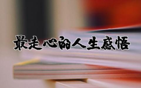 2025最走心的人生感悟句子 2025很暖很治愈的短句分享