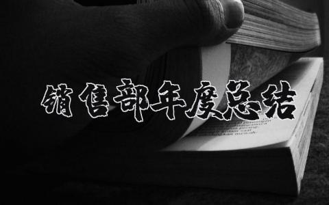 销售部年度总结报告通用范文 销售工作年终总结汇报模板