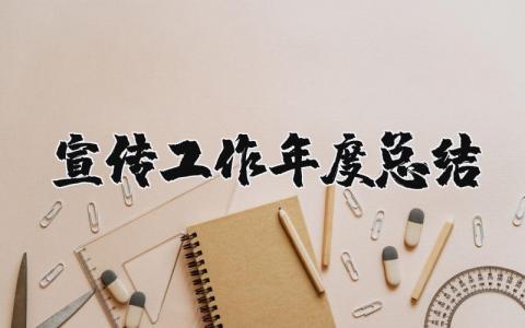 2025年宣传工作年度总结范文 宣传工作开展情况总结