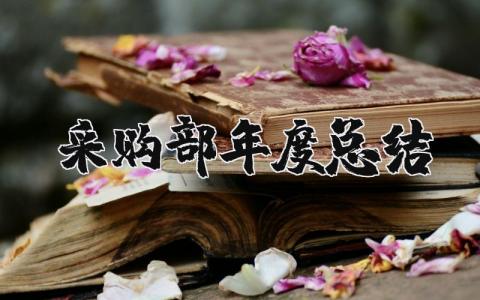 2025年采购部年度总结报告 采购部年终总结与计划